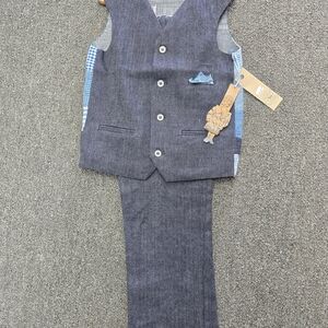 Kids Navy Blue Formal Matching Set